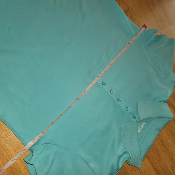 Lands' End teal Polo Shirt x-small - Picture 8 of 9